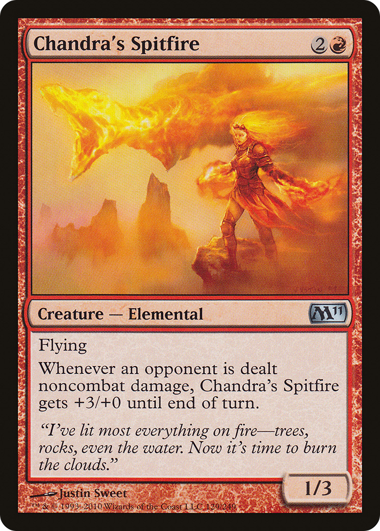 Image of Chandra's Spitfire [Magic 2011]