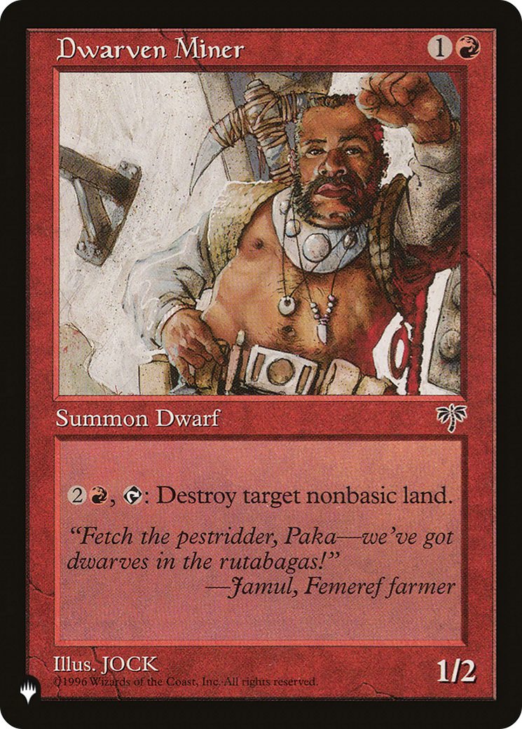 Image of Dwarven Miner [The List]