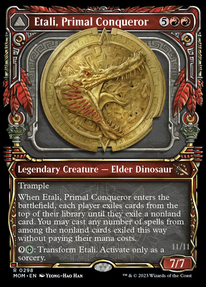 Image of Etali, Primal Conqueror // Etali, Primal Sickness (Showcase Planar Booster Fun) [March of the Machine]