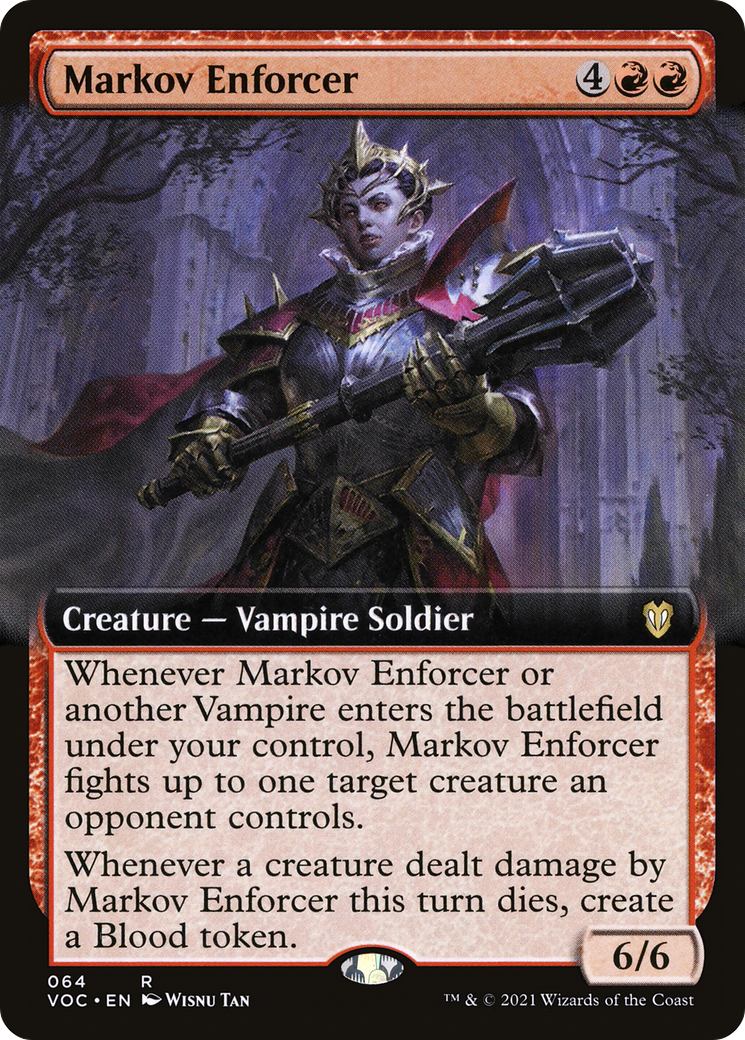 Image of Markov Enforcer (Extended Art) [Innistrad: Crimson Vow Commander]