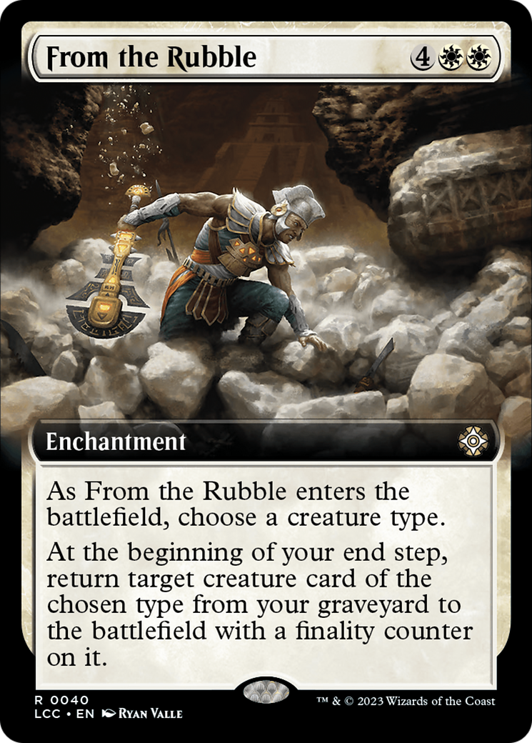 Image of From the Rubble (Extended Art) [The Lost Caverns of Ixalan Commander]