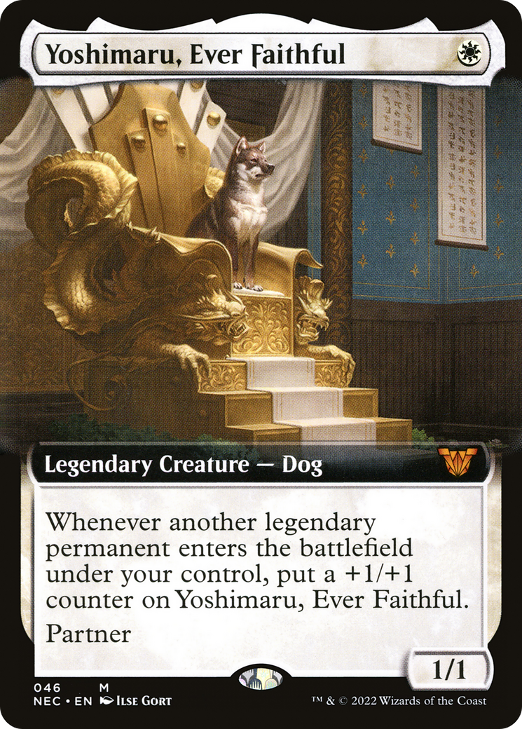 Image of Yoshimaru, Ever Faithful (Extended Art) [Kamigawa: Neon Dynasty Commander]