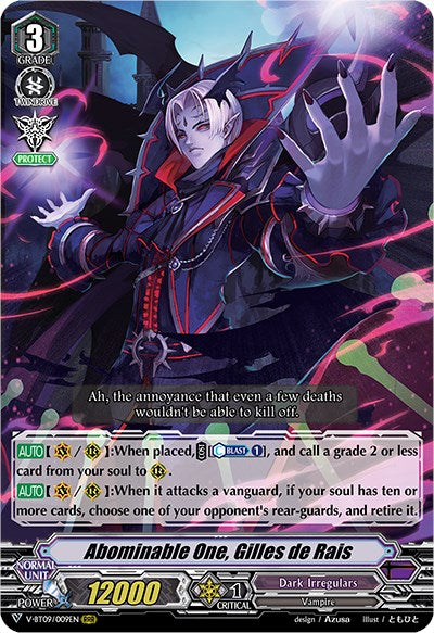 Image of Abominable One, Gilles de Rais (V-BT09/009EN) [Butterfly d'Moonlight]