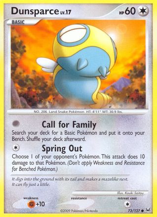 Image of Dunsparce (73/127) [Platinum: Base Set]
