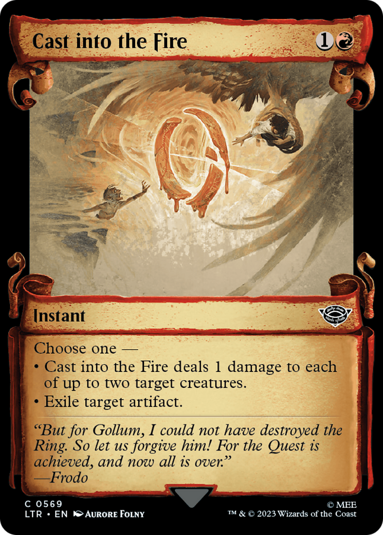 Image of Cast into the Fire [The Lord of the Rings: Tales of Middle-Earth Showcase Scrolls]