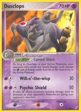 Image of Dusclops (17/100) (Stamped) [EX: Crystal Guardians]