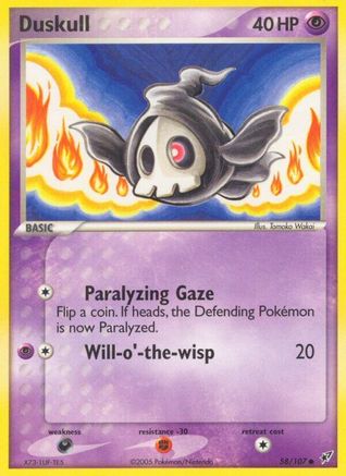 Image of Duskull (58/107) (Stamped) [EX: Deoxys]