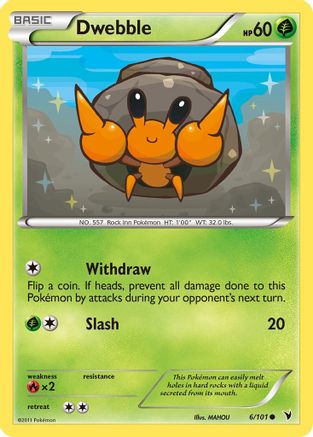 Image of Dwebble (6/101) [Black & White: Noble Victories]