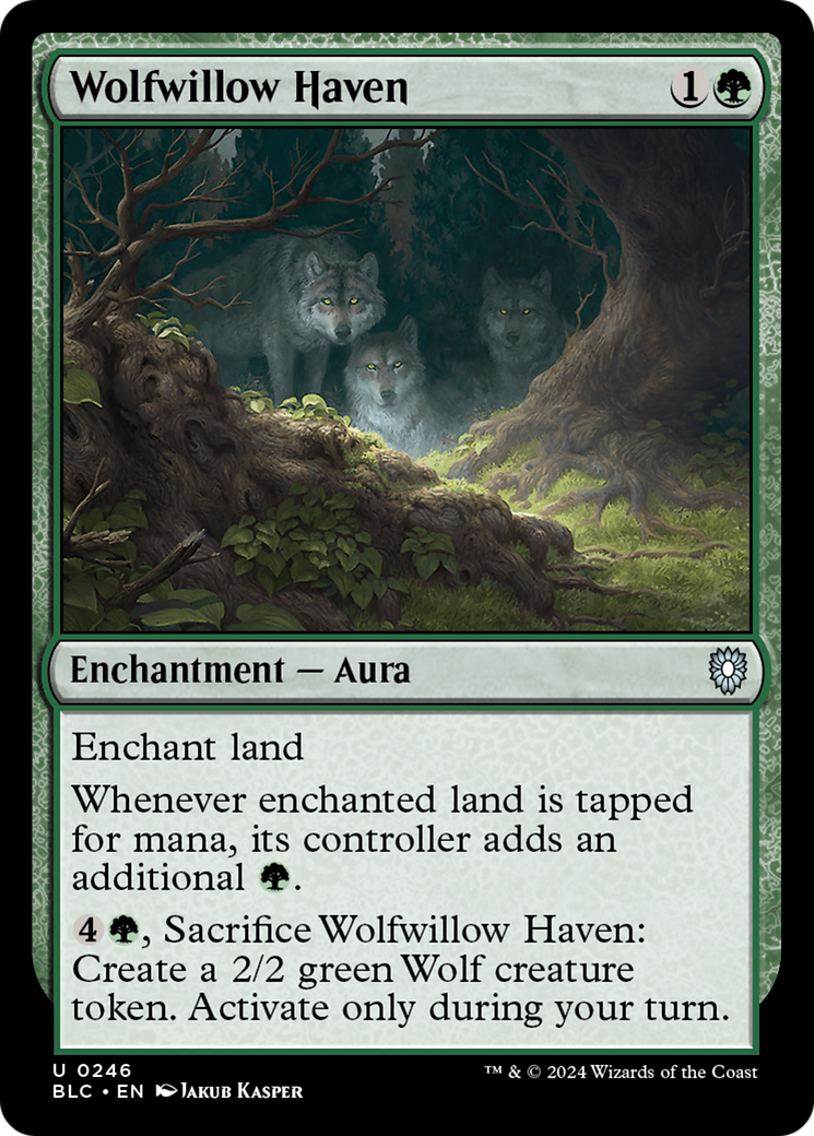 Image of Wolfwillow Haven [Bloomburrow Commander]