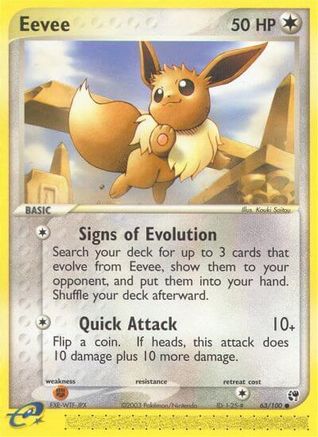 Image of Eevee (63/100) [EX: Sandstorm]