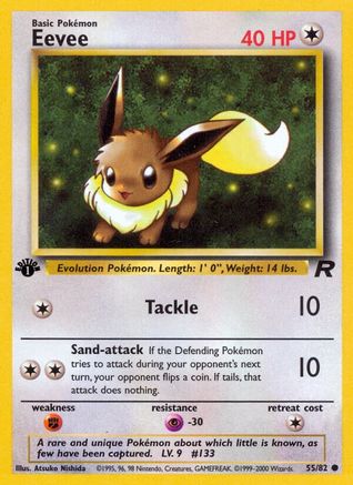 Image of Eevee (55/82) [Team Rocket 1st Edition]
