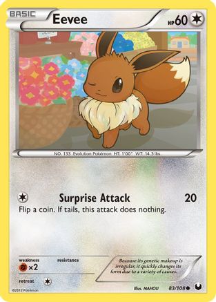 Image of Eevee (83/108) [Black & White: Dark Explorers]