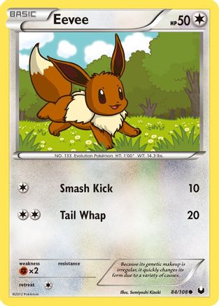 Image of Eevee (84/108) [Black & White: Dark Explorers]