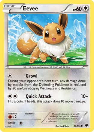 Image of Eevee (89/116) [Black & White: Plasma Freeze]