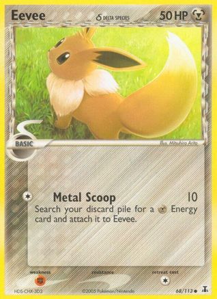 Image of Eevee (68/113) (Delta Species) (Stamped) [EX: Delta Species]