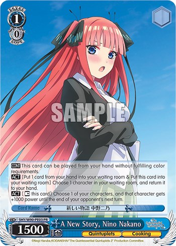 Image of A New Story, Nino Nakano (5HY/W90-PE03 PR) [The Quintessential Quintuplets 2]