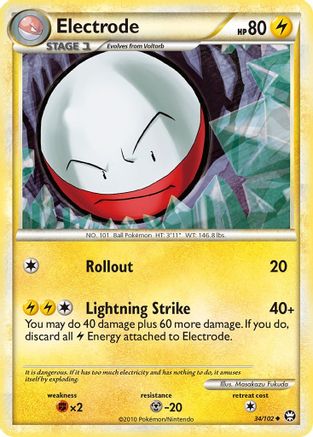 Image of Electrode (34/102) [HeartGold & SoulSilver: Triumphant]