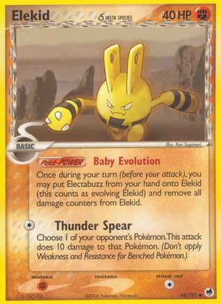 Image of Elekid (48/101) (Delta Species) (Stamped) [EX: Dragon Frontiers]