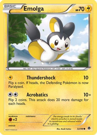 Image of Emolga (32/98) [Black & White: Emerging Powers]