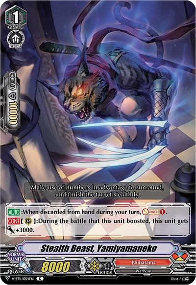Image of Stealth Beast, Yamiyamaneko (V-BT11/054EN) [Storm of the Blue Cavalry]