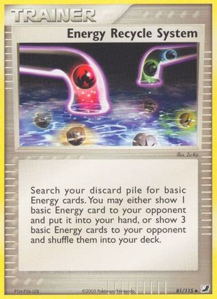 Image of Energy Recycle System (81/115) (Stamped) [EX: Unseen Forces]