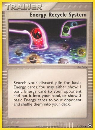 Image of Energy Recycle System (73/108) (Stamped) [EX: Power Keepers]