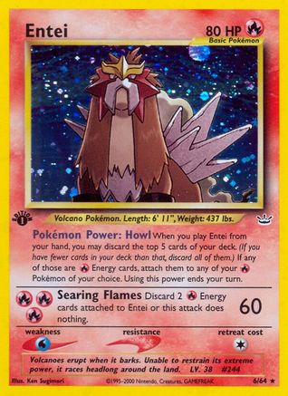 Image of Entei (6/64) [Neo Revelation 1st Edition]