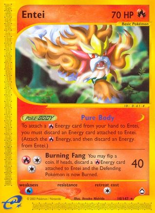 Image of Entei (10/147) [Aquapolis]