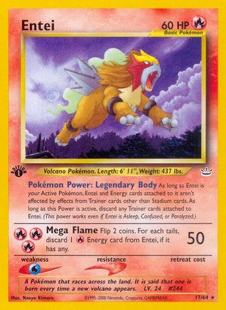 Image of Entei (17/64) [Neo Revelation 1st Edition]