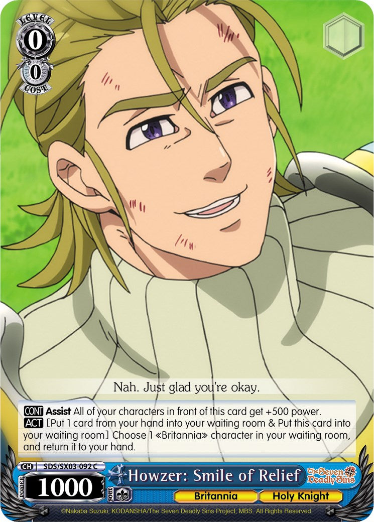 Image of Howzer: Smile of Relief (SDS/SX03-092 C) [The Seven Deadly Sins]