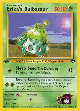 Image of Erika's Bulbasaur (39/132) [Gym Challenge 1st Edition]