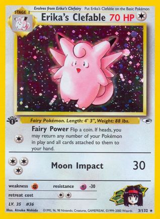 Image of Erika's Clefable (3/132) [Gym Heroes 1st Edition]