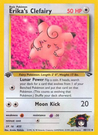 Image of Erika's Clefairy (40/132) [Gym Challenge 1st Edition]