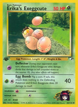Image of Erika's Exeggcute (43/132) [Gym Heroes 1st Edition]