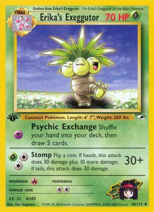 Image of Erika's Exeggutor (44/132) [Gym Heroes 1st Edition]