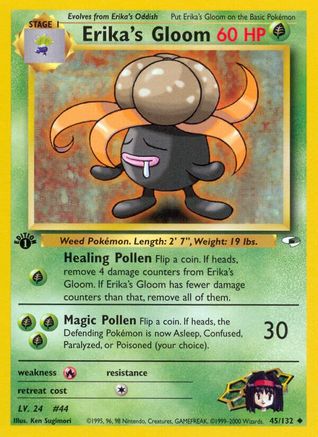Image of Erika's Gloom (45/132) [Gym Heroes 1st Edition]
