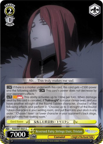 Image of Reversed Fairy Strings User, Tristan (FGO/S87-E021 C) [Fate/Grand Order THE MOVIE Divine Realm of the Round Table: Camelot]
