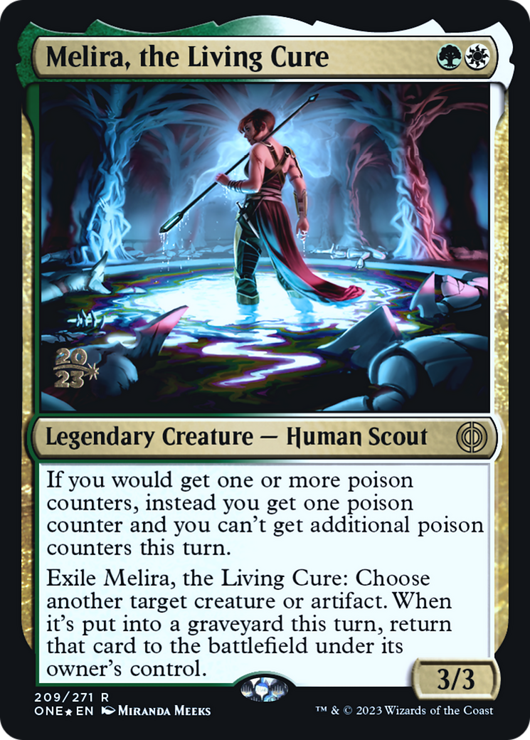 Image of Melira, the Living Cure [Phyrexia: All Will Be One Prerelease Promos]