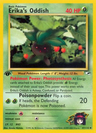 Image of Erika's Oddish (47/132) [Gym Heroes 1st Edition]