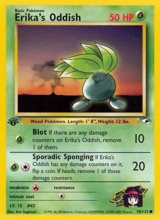 Image of Erika's Oddish (78/132) [Gym Heroes 1st Edition]