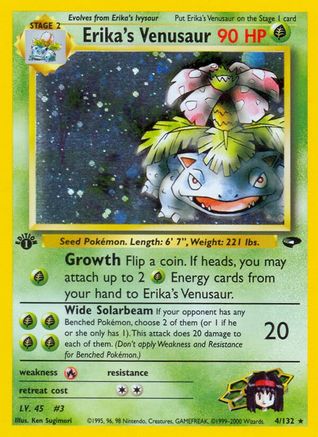 Image of Erika's Venusaur (4/132) [Gym Challenge 1st Edition]