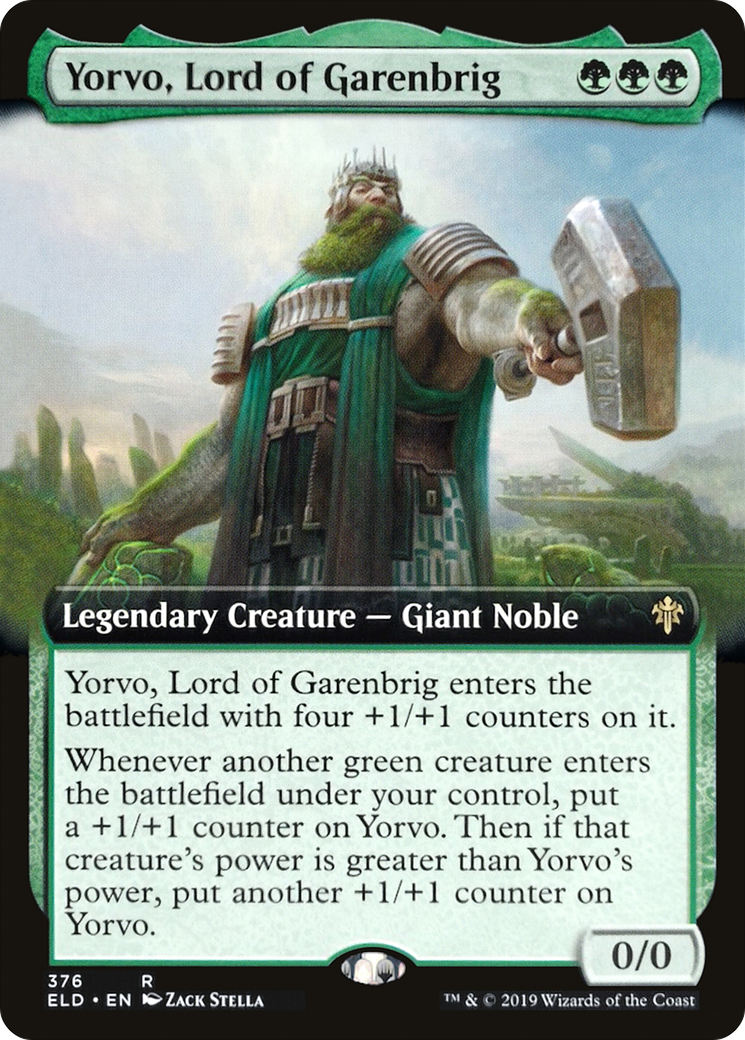 Image of Yorvo, Lord of Garenbrig (Extended Art) [Throne of Eldraine]