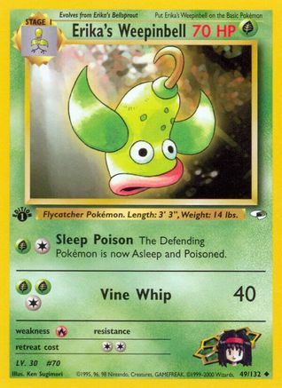 Image of Erika's Weepinbell (49/132) [Gym Heroes 1st Edition]