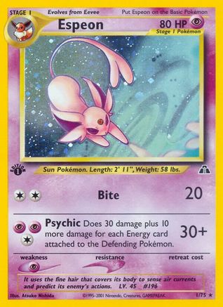 Image of Espeon (1/75) [Neo Discovery 1st Edition]