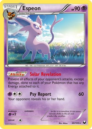 Image of Espeon (48/108) [Black & White: Dark Explorers]