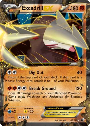 Image of Excadrill EX (82/113) [Black & White: Legendary Treasures]