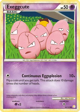 Image of Exeggcute (63/123) [HeartGold & SoulSilver: Base Set]