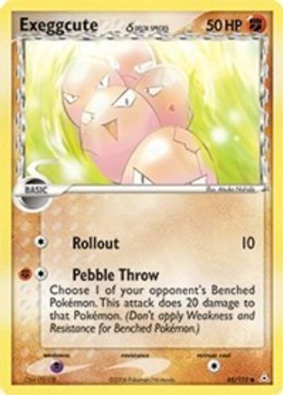 Image of Exeggcute (65/110) (Delta Species) (Stamped) [EX: Holon Phantoms]