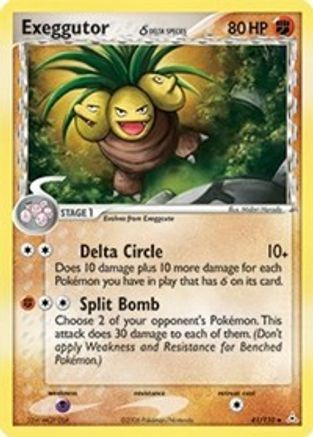 Image of Exeggutor (41/110) (Delta Species) (Stamped) [EX: Holon Phantoms]
