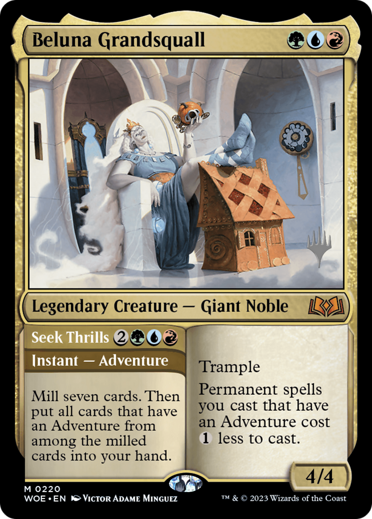 Image of Beluna Grandsquall // Seek Thrills(Promo Pack) [Wilds of Eldraine Promos]